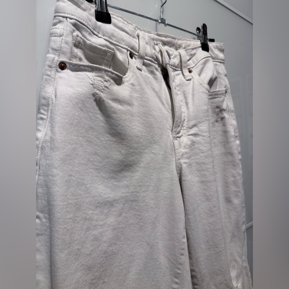 Old Navy White Washed Straight Leg Women's Jeans - Picture 3 of 6